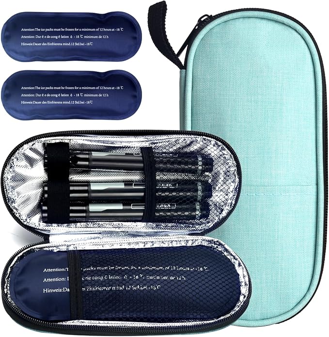 Insulin Cooler Travel Case, Medication Diabetic Cool Organizer Bag by GMOHOUD