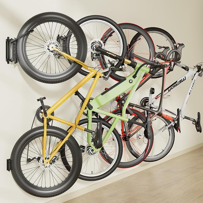 monTEK Bike Wall Mount for 4.5" Tire Width, Swivel Bike Wall Hanger Holds Up to - Image 2