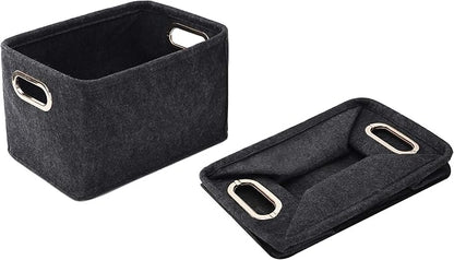 Collapsible Storage Bins Foldable Felt Fabric Storage Basket Organizer Boxes - Image 7