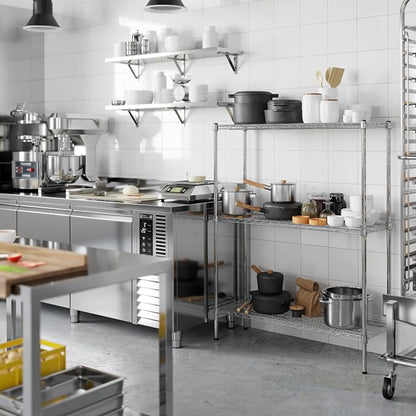 14" Deep x 42" Wide x 54" Height Wire Shelving Kit | 3-Tier | NSF Commercial - Image 7