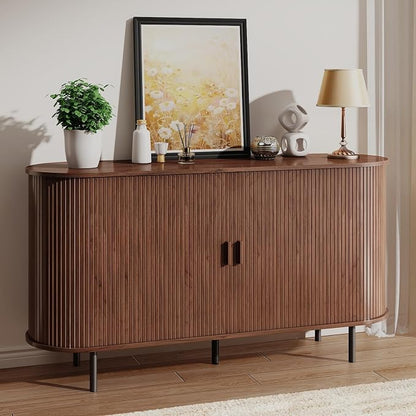 Buffet Sideboard Cabinet with Storage, Modern Accent Coffee Bar Console Table - Image 7