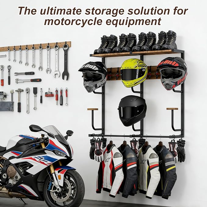 6-in-1 Motorcycle Helmet Rack - Image 6
