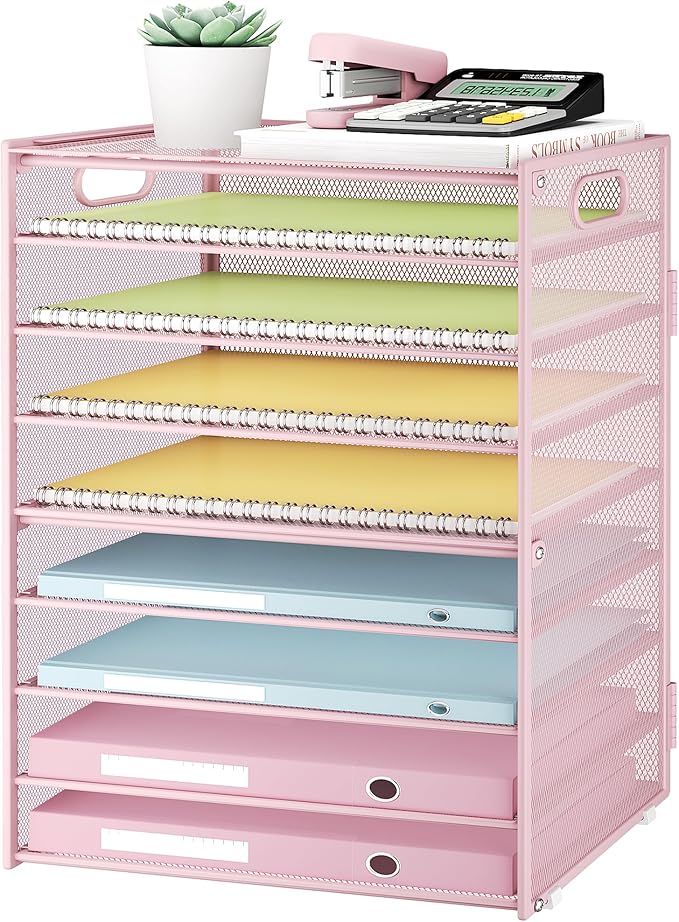 Subekyu 9 Tier Paper Letter File Tray Organizer by SUBEKYU