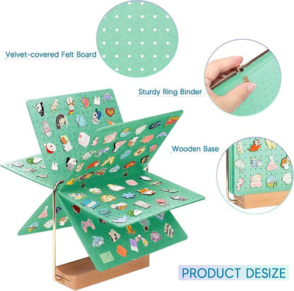 PACMAXI Pin Display Organizers, Brooch Pin Holder, Enamel Pin Display Pages - Image 2
