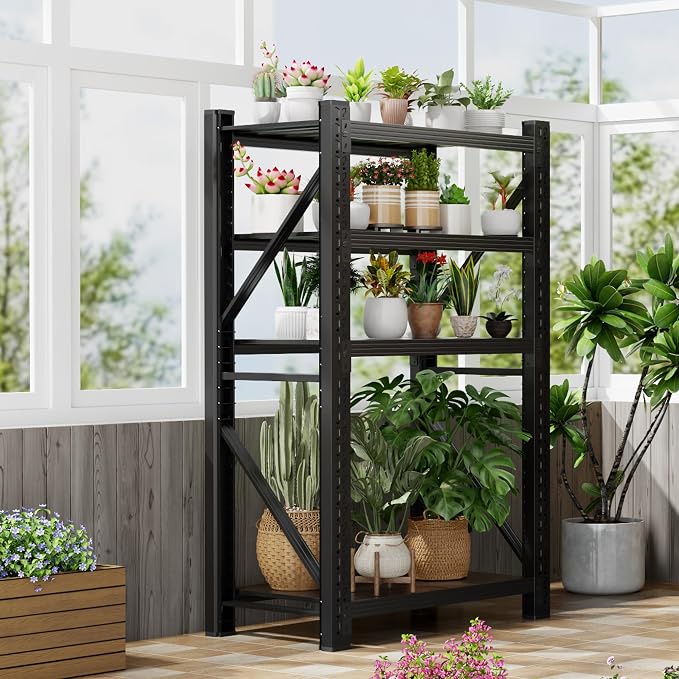 3000LBS Garage Shelving 32" W Garage Shelving Heavy Duty 4-Tier Metal Storage - Image 7