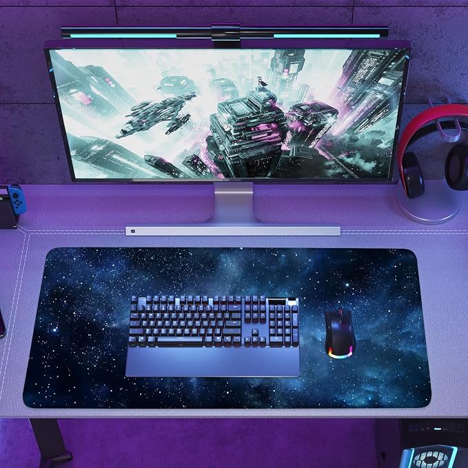 Galaxy Mouse Pad – Large Extended Desk Mat 35.43 x 15.75 in – Deep Space Nebula - Image 8