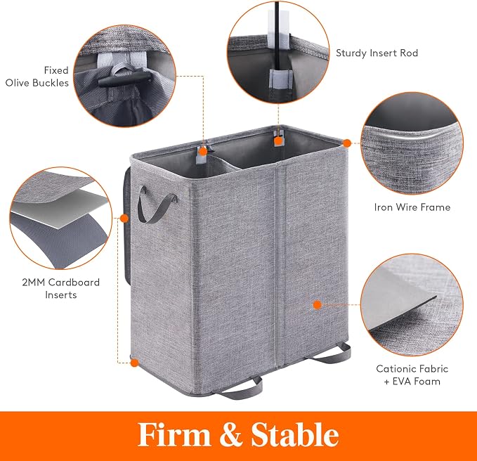 Lifewit Double Laundry Hamper - Image 2