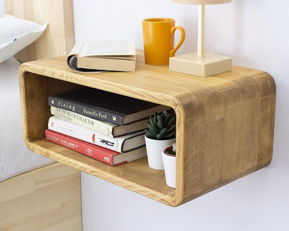 Floating Nightstand Wooden, Bedside Table, Nightstand Shelf, Wall Mounted - Image 8