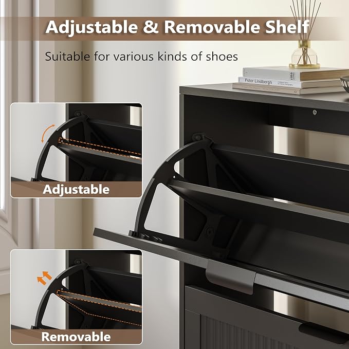 BORNOON Shoe Cabinet for Entryway - Image 6