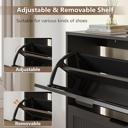 BORNOON Shoe Cabinet for Entryway - Image 6