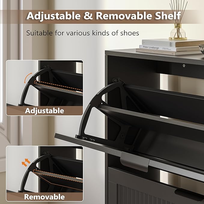BORNOON Shoe Cabinet for Entryway - Image 6