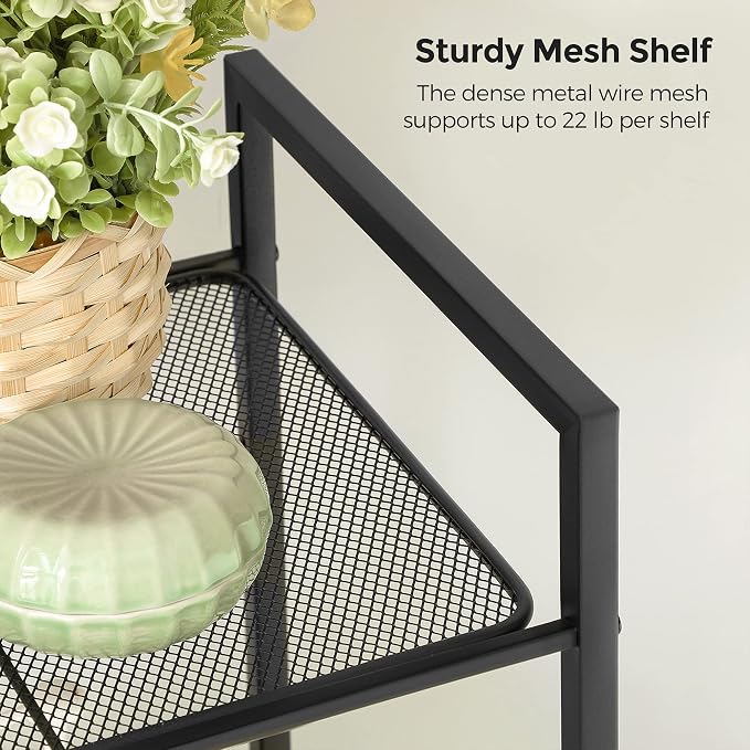 SONGMICS 4-Tier Storage Rack, Bathroom Shelf, Extendable Plant Stand - Image 5