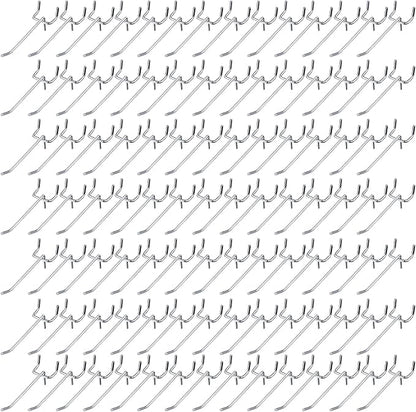 Funrous 100 Pack Peg Board Hooks Stainless Steel Pegboard Hooks Shelving by Funrous