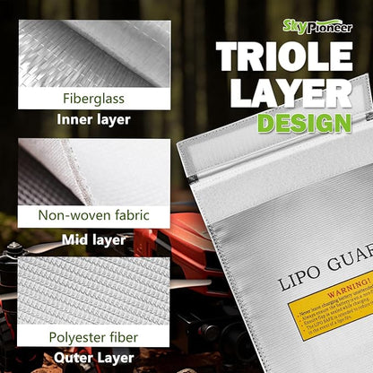 RC Lipo Safe Bag, Fire Retardant Lipo Battery Bag, Fireproof Explosion-proof - Image 4