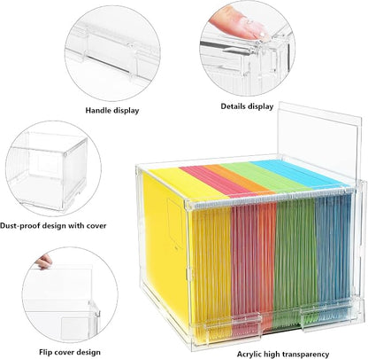 MUKAI File Box Organizer, Hanging Folder Storage Boxes, File Folder Organizer - Image 3