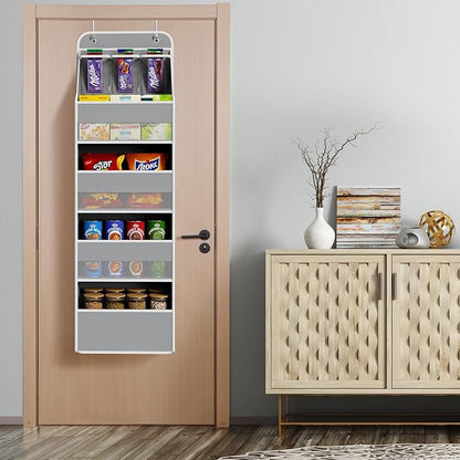 Univivi 5-Shelf Fabric Door Storage Over Door Hanging Organizer - Image 6