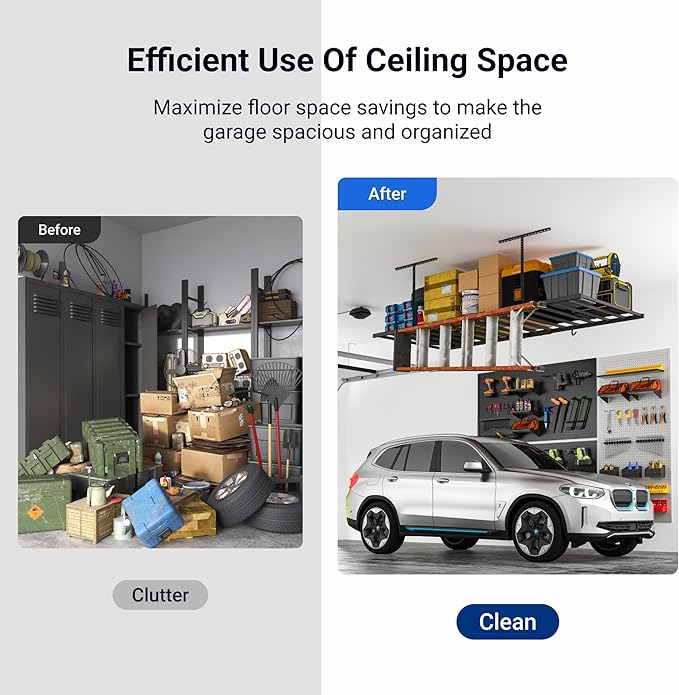 FLEXIMOUNTS 4x8 Overhead Garage Storage Rack - Image 6