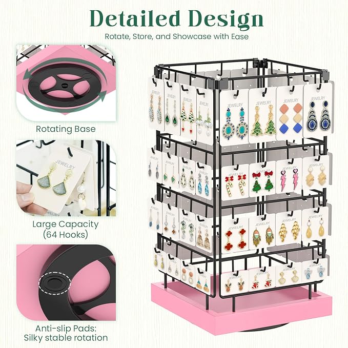 EsLuker.ly Rotating Earring Display Holder Stand - Image 2