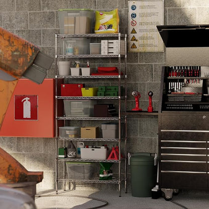14" Deep x 36" Wide x 86" Height Wire Shelving Kit | 8-Tier |NSF Commercial - Image 7