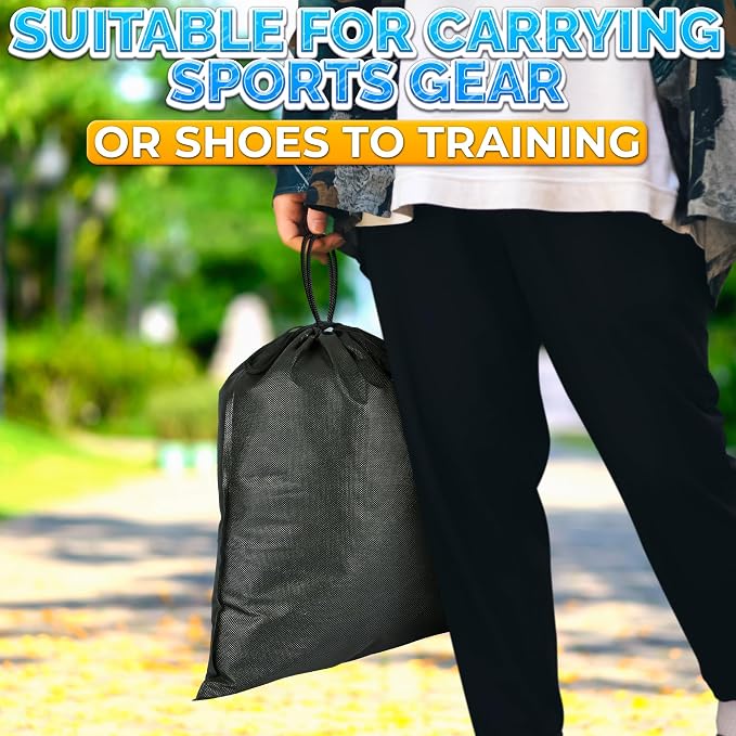 Shoe Bags for Travel, 10 Pack, 11.8"x15.75", Drawstring, Solid | Travel Shoe - Image 7