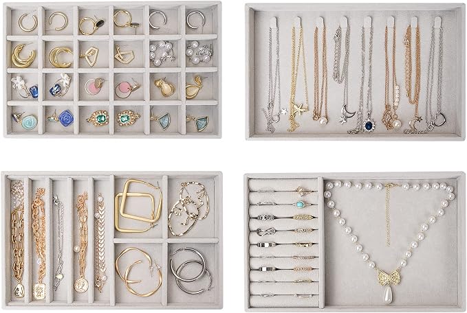 ProCase Stackable Jewelry Organizer Trays by ProCase