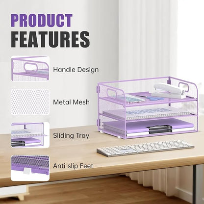 DALTACK 3 Tier Paper Organizer - Image 4