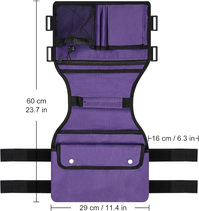 supregear Side Walker Bag, Walker Accessories Bag w/Cup Holder, Folding Walker - Image 2