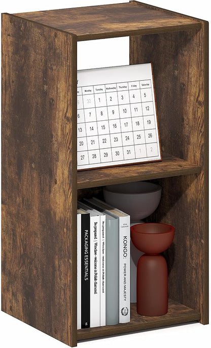 Furinno PELLI Book Shelf, 2-Cube Bookshelf by Furinno-FitsYourSpaceFitsYourBudget