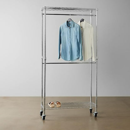 Amazon Basics Adjustable Clothes Rack - Image 6