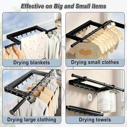 2 Pcs Clothes Drying Rack, Laundry Drying Rack - Image 6