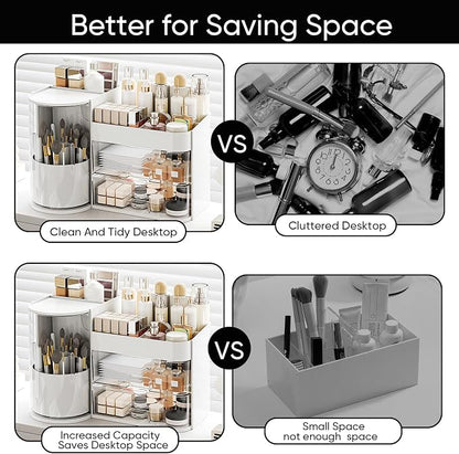 Makeup Organizer, Rotating Cosmetic Storage Organizer - Image 6