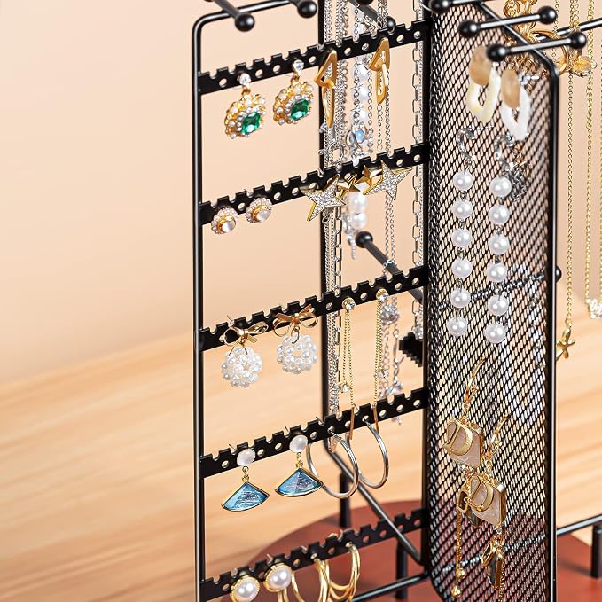 ProCase Rotating Jewelry Organizer Stand Earring Holder Organizer - Image 7