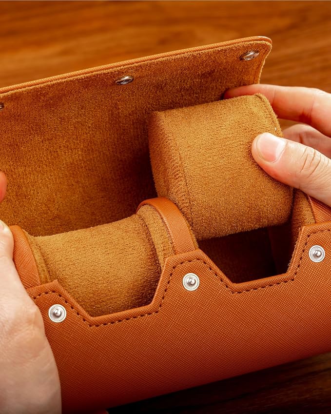 MR.OKAY 2 Watch Travel Case -Premium Leather - Image 6