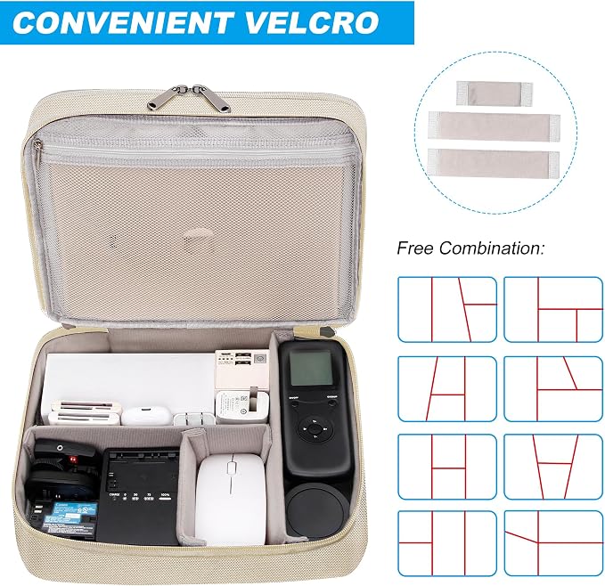 CILLA Electronic Organizer Travel Case, Travel Cord Organizer Case Portable - Image 5