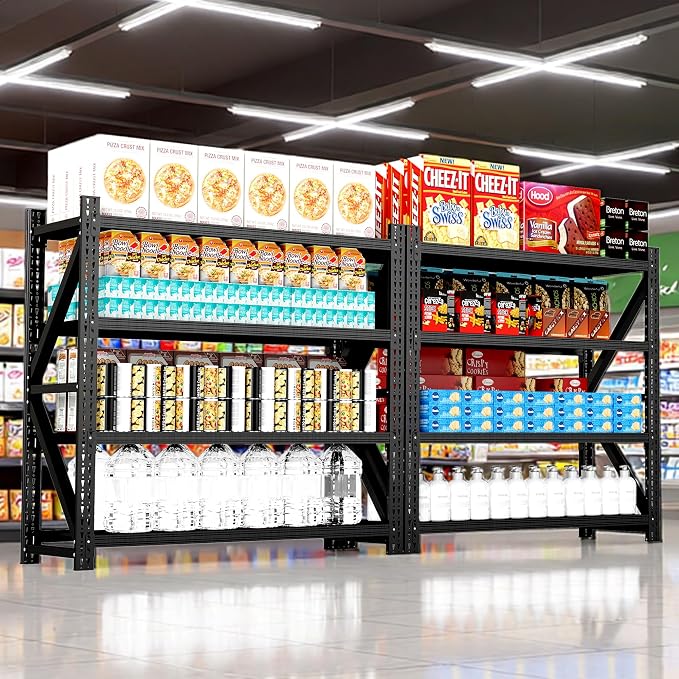 Heavy Duty Garage Storage Shelves 5000LBS Capacity, 4-Tier Large Industrial - Image 8