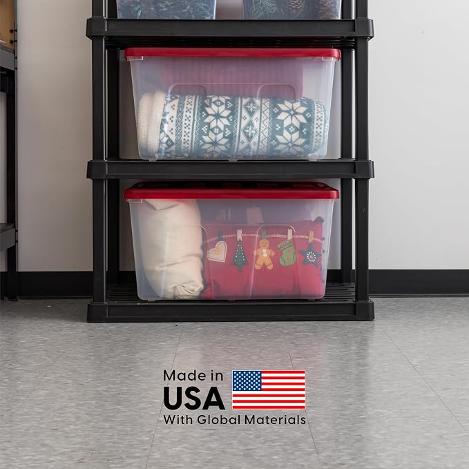 IRIS USA 94 Qt. Stackable Plastic Storage Bins - Image 6