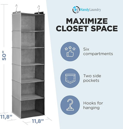 Handy Laundry Hanging Closet Organizer - Image 2