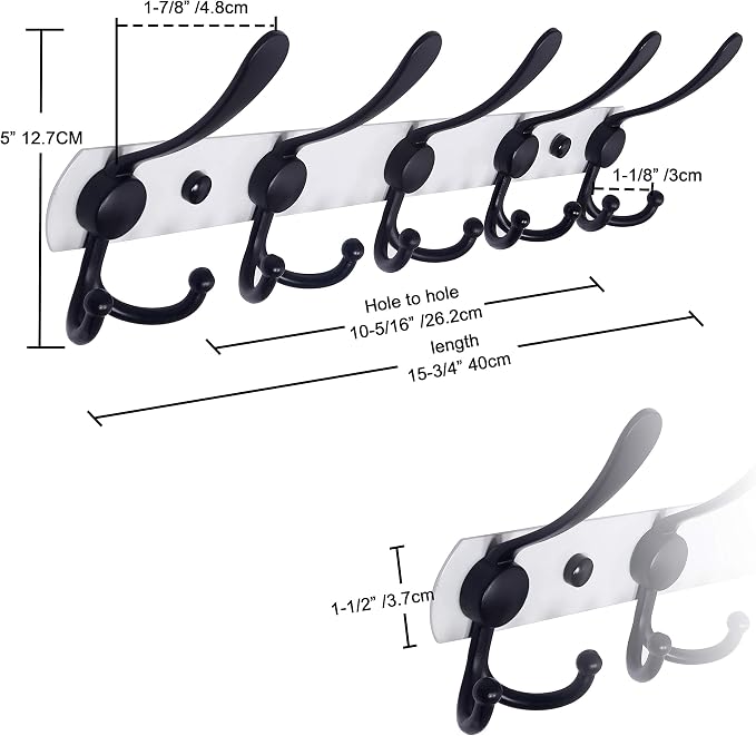 Dseap Wall Mounted Coat Rack - Image 2