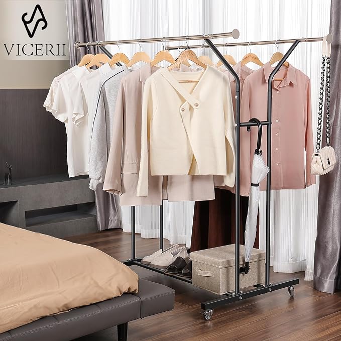 VICERII Clothing Rack, Heavy Duty Clothes Racks - Image 2
