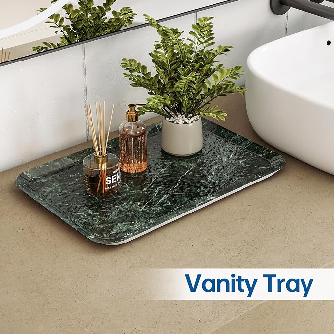 Vanity Decorative Tray, Bathroom & Countertop Organizer - Image 2