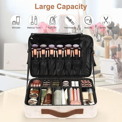 Relavel Large Makeup Case, Professional Makeup Artists Bag - Image 4