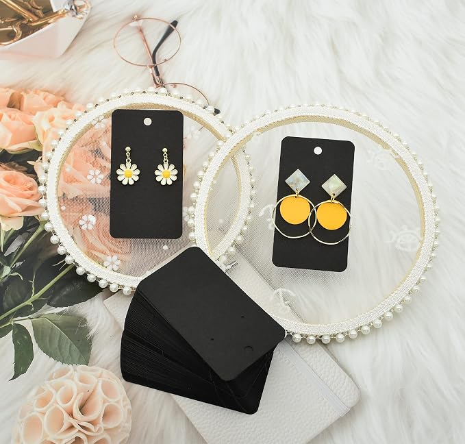 Twavang Earring Card Holder Set, 100 Pairs Clear Earring Backs - Image 4