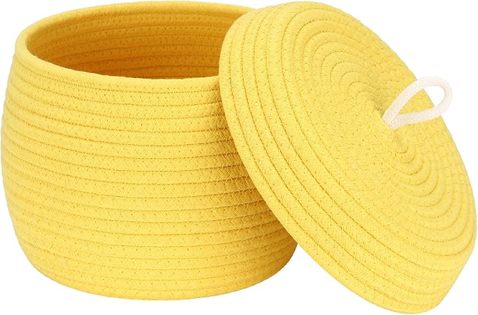 Sea Team Round Cotton Rope Storage Basket by SeaTeam