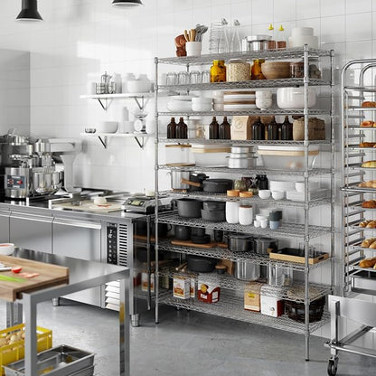 18" Deep x 54" Wide x 86" Height Wire Shelving Kit | 10-Tier | NSF Commercial - Image 7