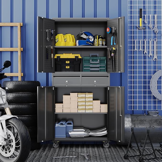71''H Metal Garage Storage Cabinet - Image 8