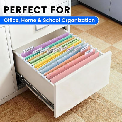 50-Pack Pastel Hanging File Folders, Letter Size - Image 7
