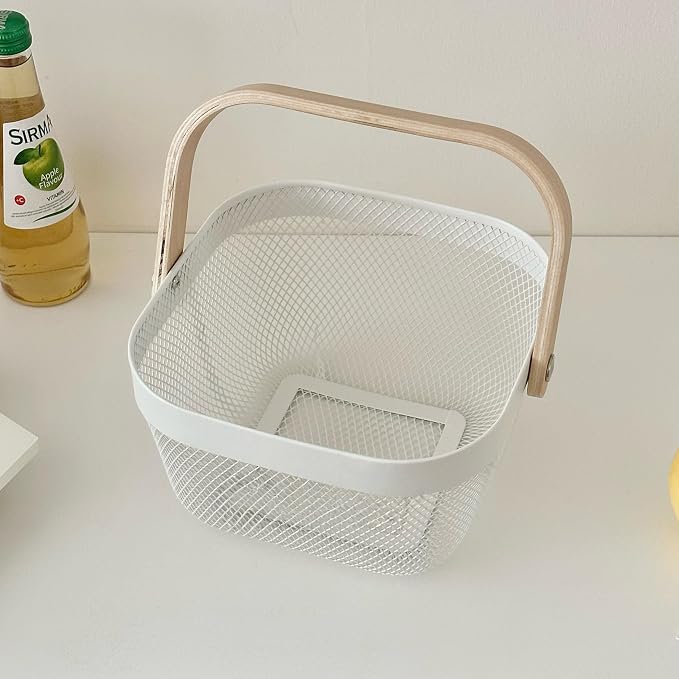 AJIODA Metal Mesh Wire Basket, Mini Steel Basket - Image 4