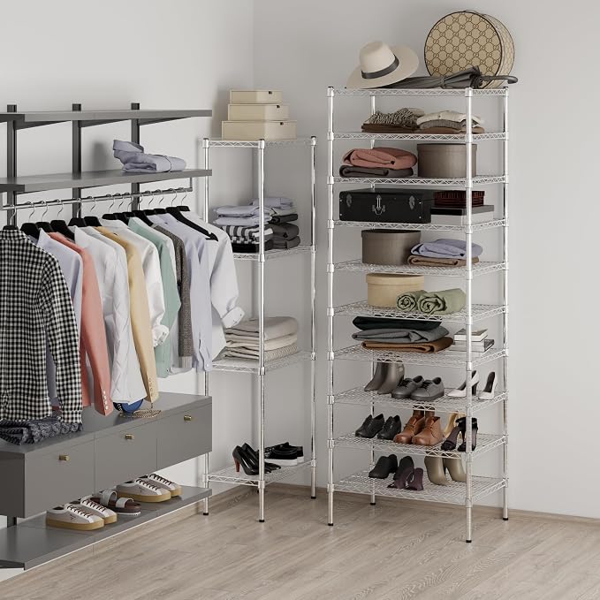 21" Deep x 30" Wide x 86" Height Wire Shelving Kit | 10-Tier | NSF Commercial - Image 5