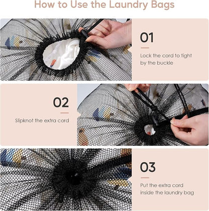 Meowoo Large Mesh Laundry Bag, 27×36inch Heavy Duty Mesh Laundry Bags - Image 6