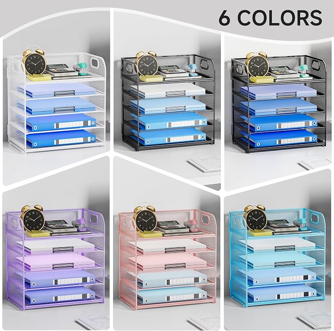 5-Tier Stackable Paper Organizer - Image 4